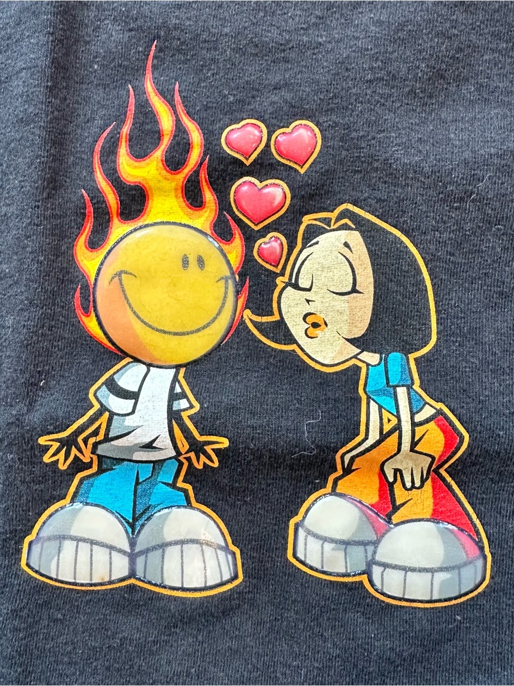 Vintage Y2K “Flame Boy” JNCO-Like Graphic Tee - Picture 5 of 5